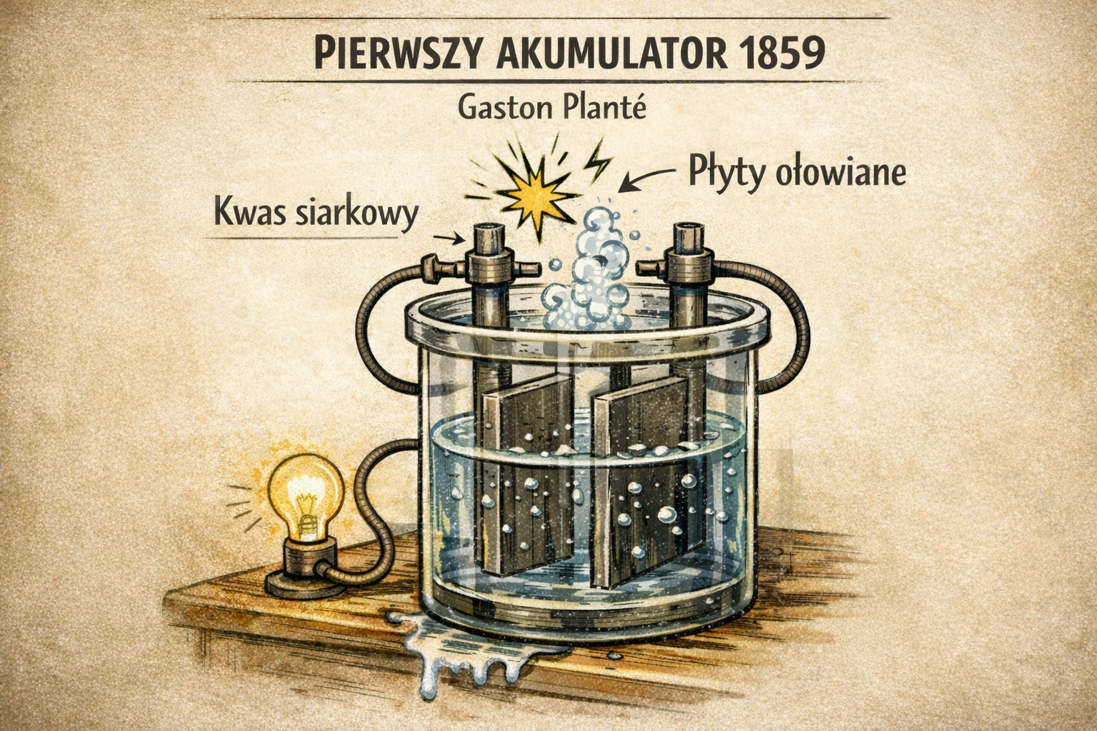 Kto wynalazł akumulator ?
