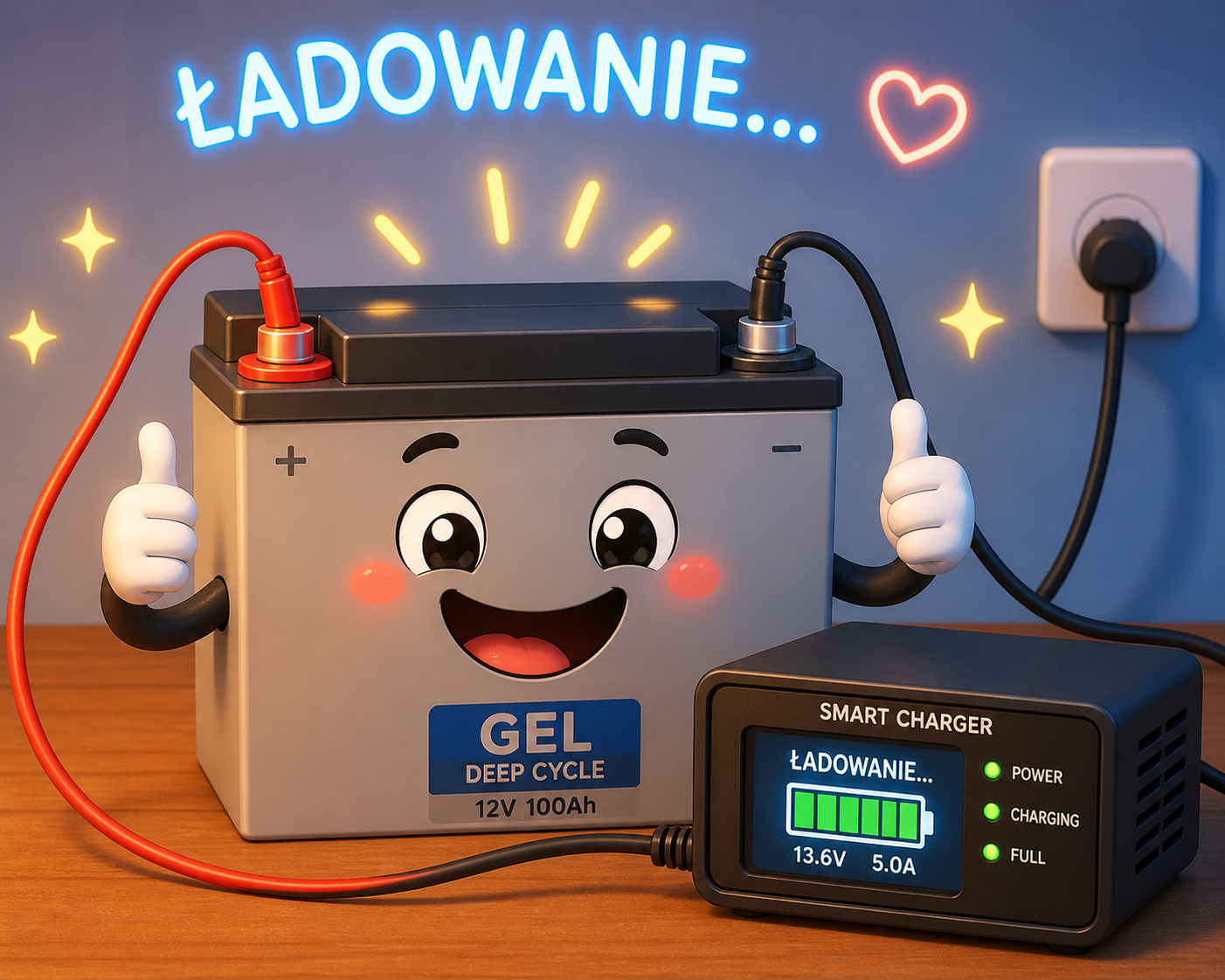co jaki okres należy ładować nieużywany akumulator żelowy i dlaczego ?