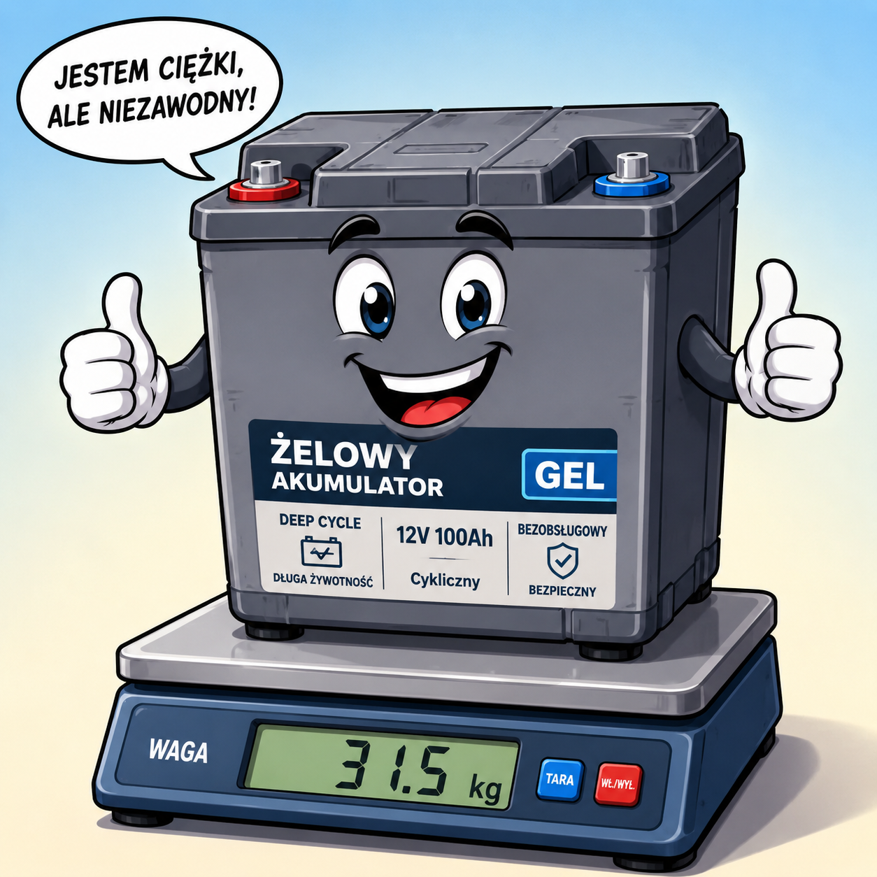 Jakie zalety ma wysoka waga akumulatorów żelowych ?