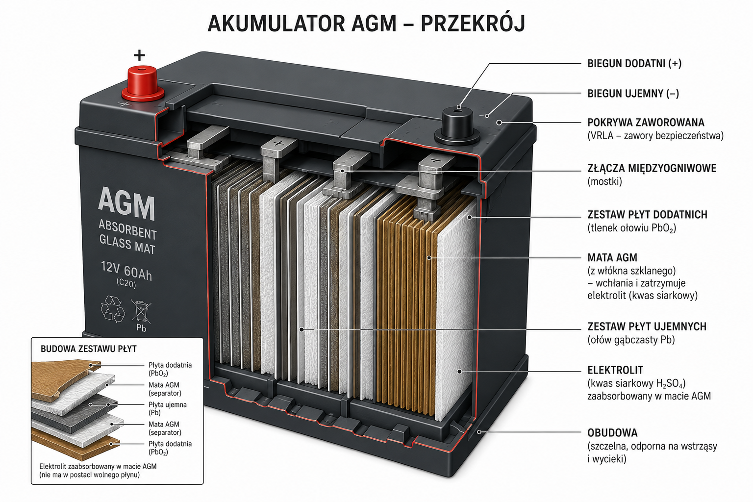 Czy akumuator AGM to akumulator kwasowy ?