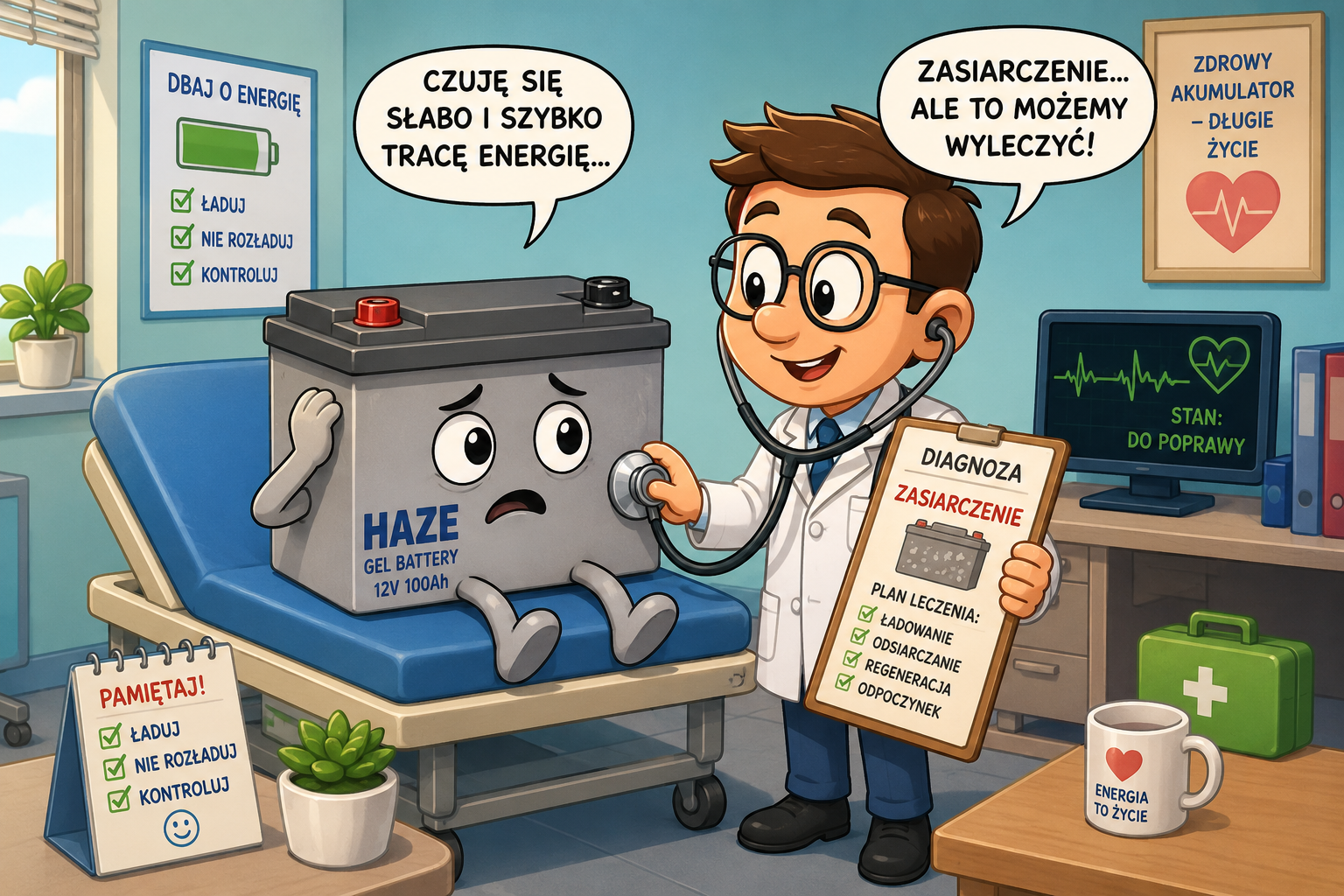 Na czym polega odsiarczanie akumulatora żelowego ?